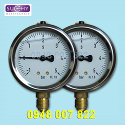 Đồng hồ đo áp suất có dầu MR10F (-1...+5bar) 